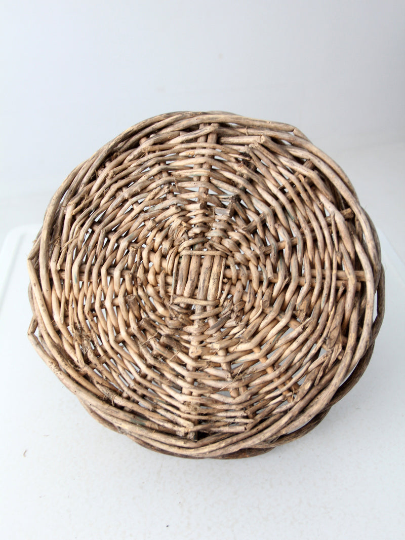 vintage rustic twig basket