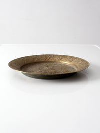vintage engraved brass plate