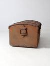 antique riveted iron trunk