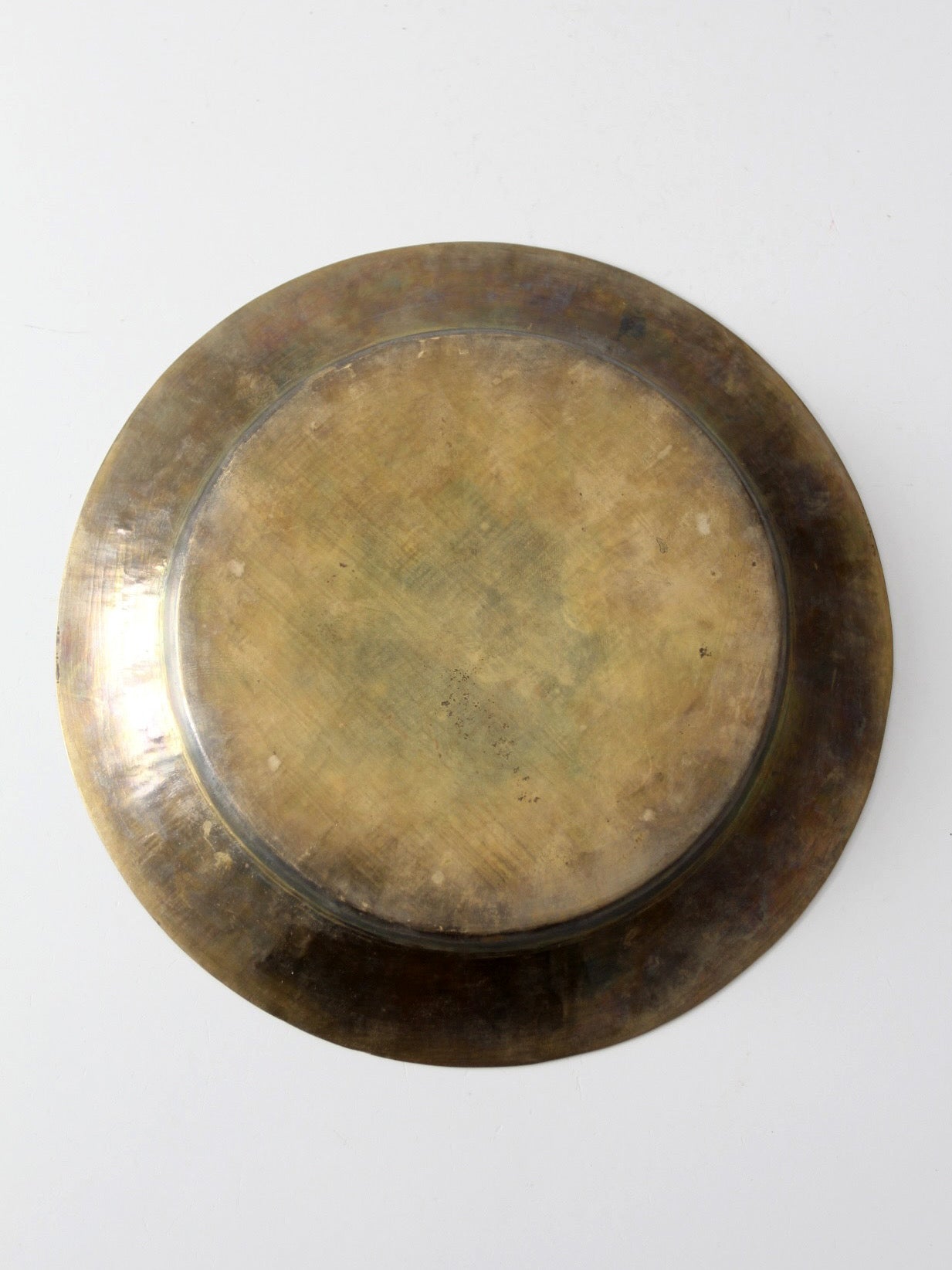 vintage engraved brass plate