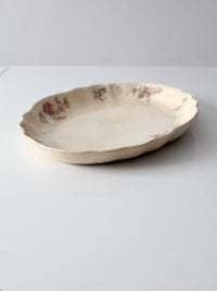 antique Lamberton Maddock floral porcelain platter