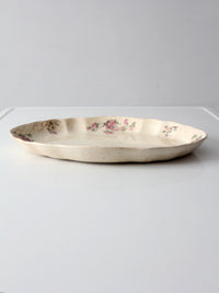 antique Lamberton Maddock floral porcelain platter