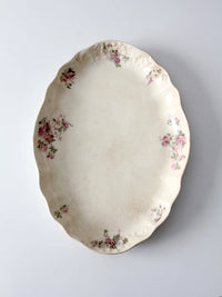 antique Lamberton Maddock floral porcelain platter
