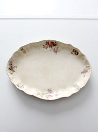antique Lamberton Maddock floral porcelain platter