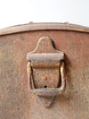 antique riveted iron trunk