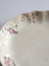 antique Lamberton Maddock floral porcelain platter