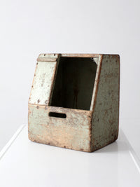 vintage Bell System wood tool box
