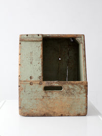 vintage Bell System wood tool box