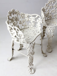 vintage grapevine cast aluminum garden set patio seating