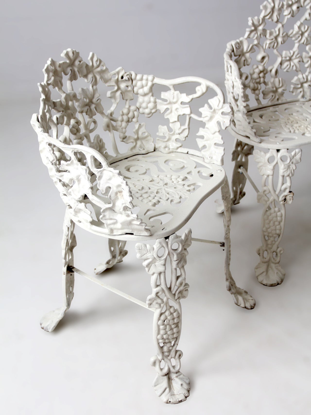 vintage grapevine cast aluminum garden set patio seating
