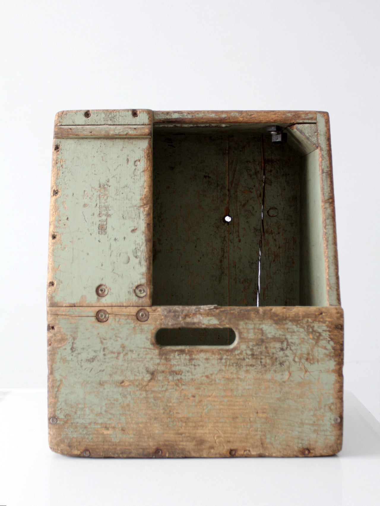vintage Bell System wood tool box