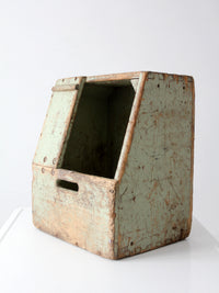 vintage Bell System wood tool box