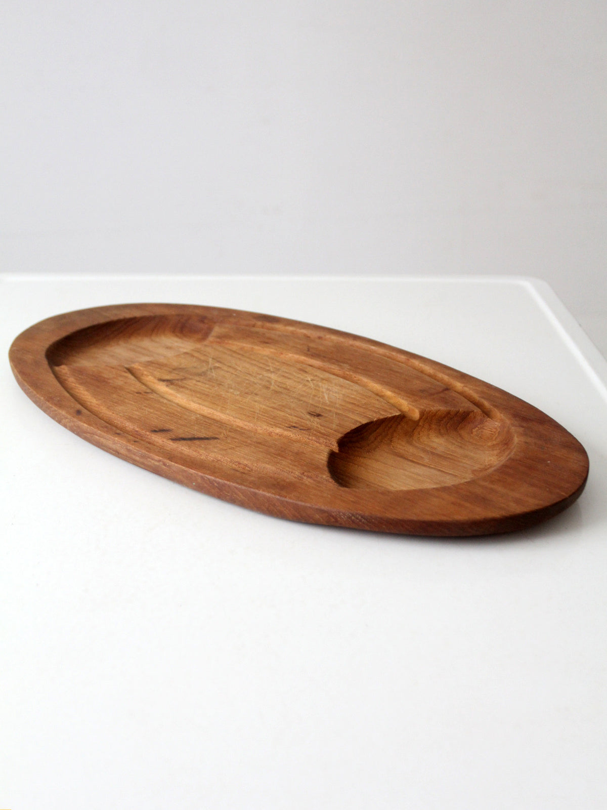vintage mid-century teak carving board