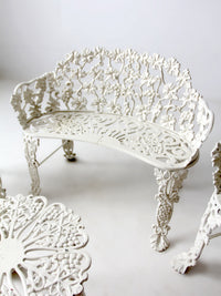 vintage grapevine cast aluminum garden set patio seating