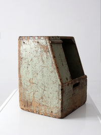 vintage Bell System wood tool box