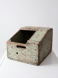vintage Bell System wood tool box