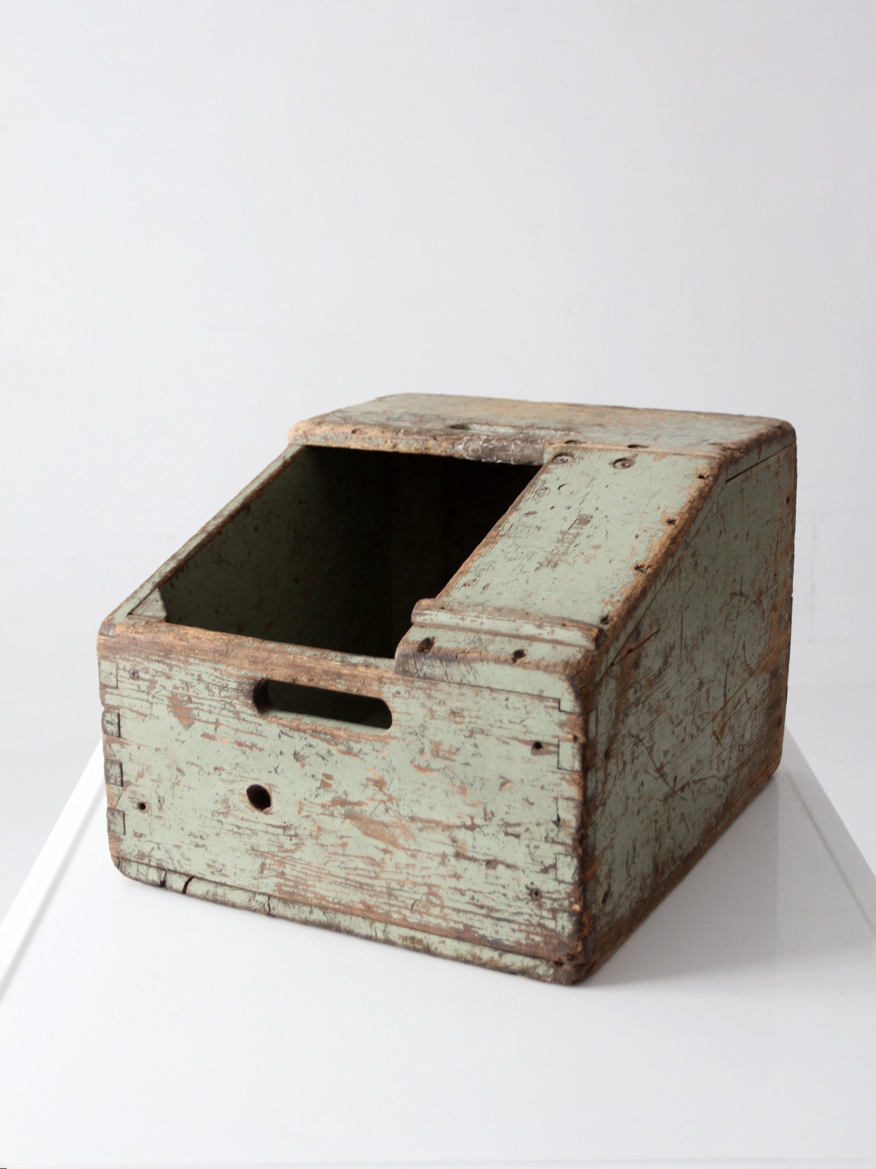 vintage Bell System wood tool box