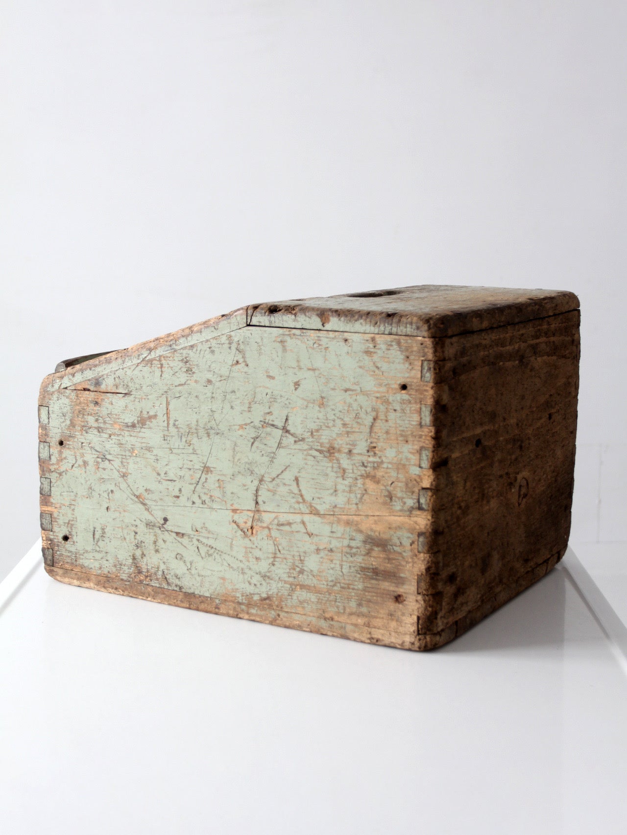 vintage Bell System wood tool box