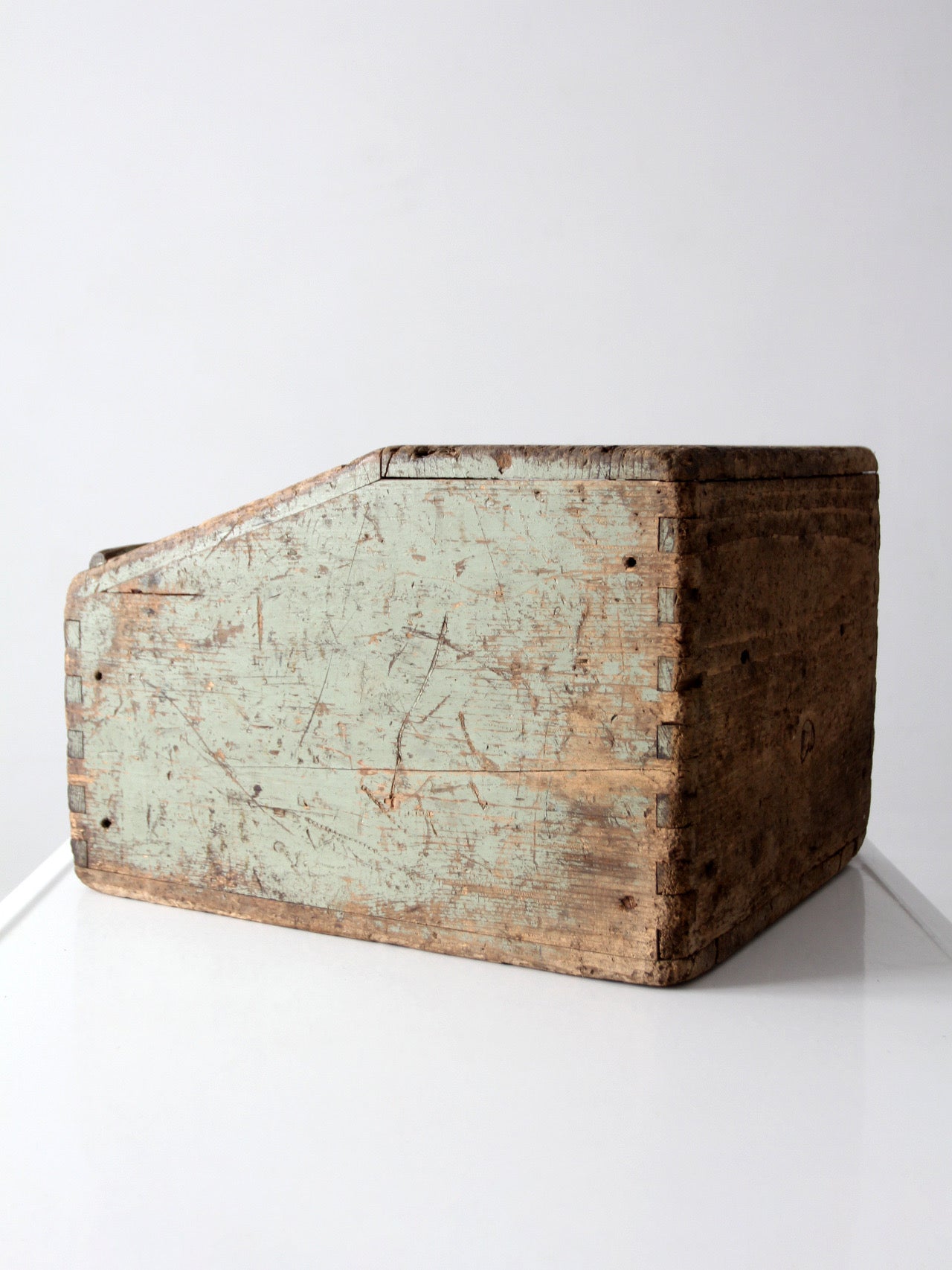 vintage Bell System wood tool box