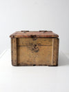 vintage wooden storage box