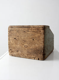 vintage Bell System wood tool box