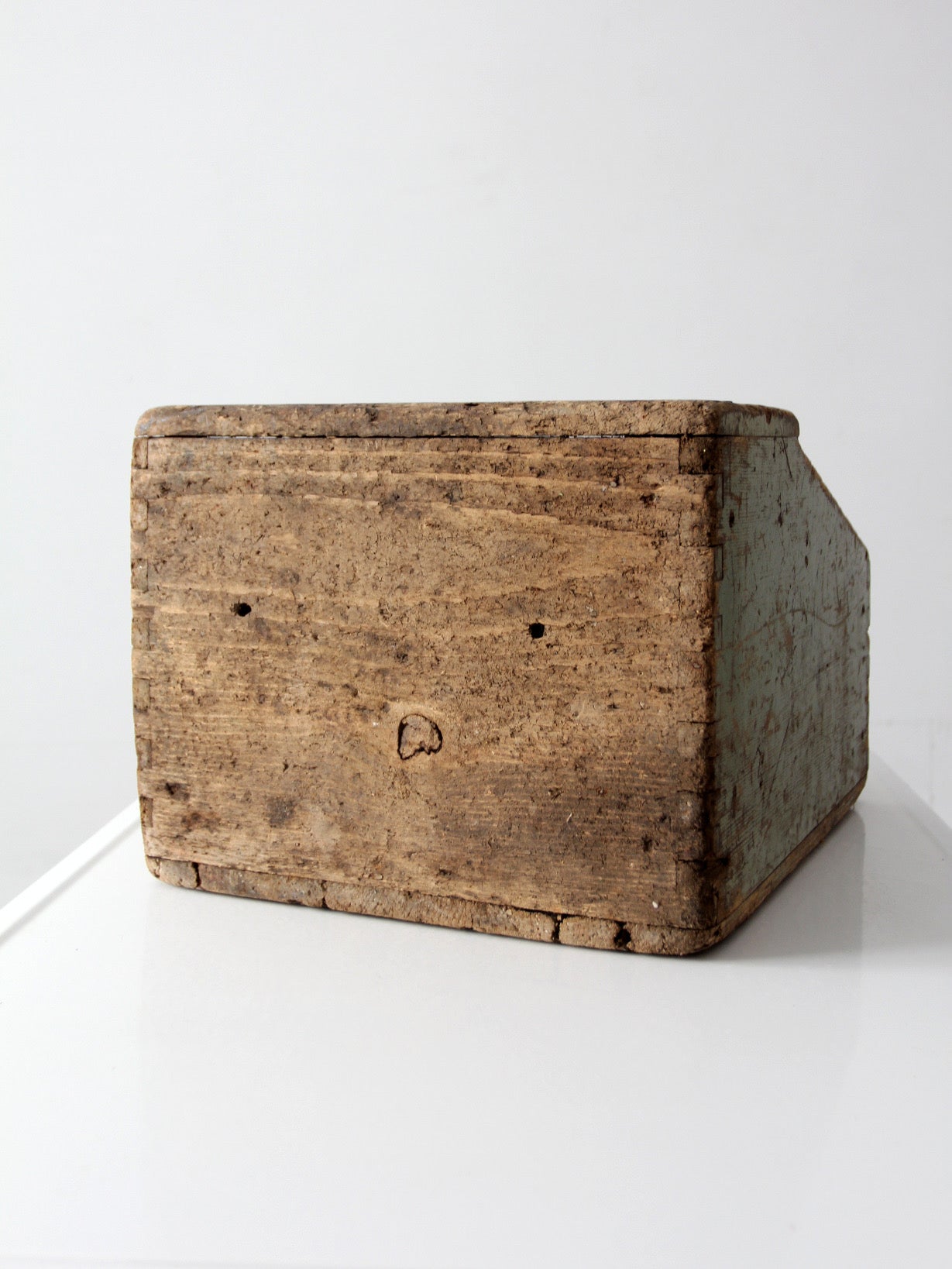 vintage Bell System wood tool box