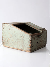 vintage Bell System wood tool box