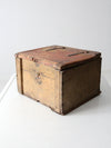 vintage wooden storage box