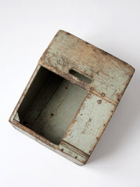 vintage Bell System wood tool box