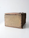 vintage wooden storage box