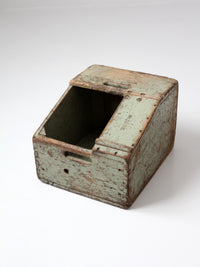 vintage Bell System wood tool box