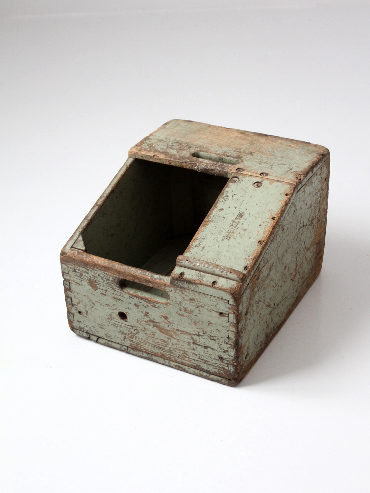 vintage Bell System wood tool box