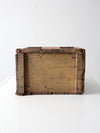 vintage wooden storage box