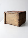 vintage wooden storage box