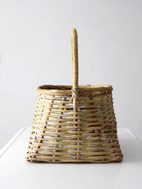 vintage gathering basket with handle