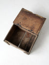 vintage wooden storage box