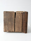 vintage wooden storage box