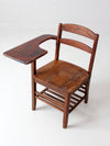 antique American school desk chair