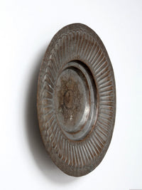mid-century tinned copper elephant wall plate