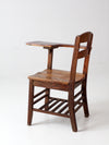 antique American school desk chair