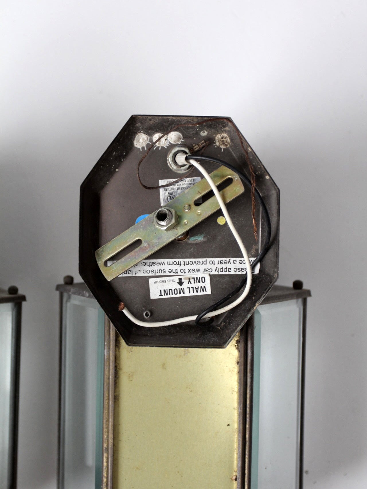 vintage outdoor wall lantern sconces, pair