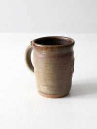 vintage studio pottery bear mug
