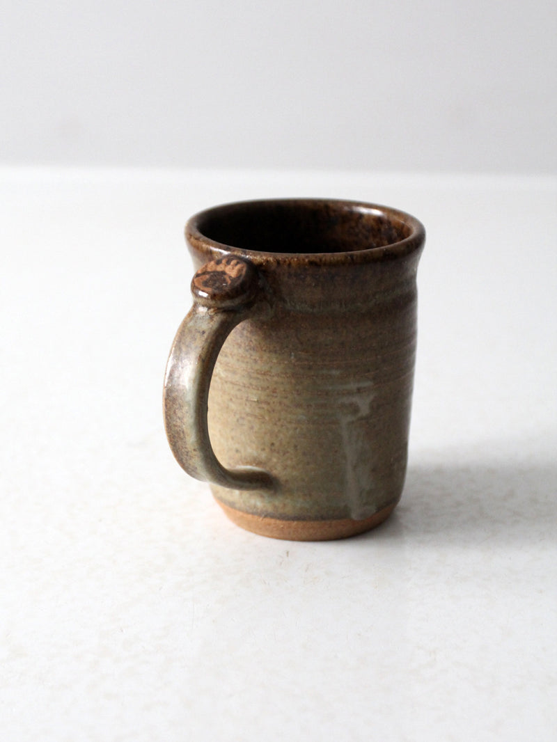 vintage studio pottery bear mug