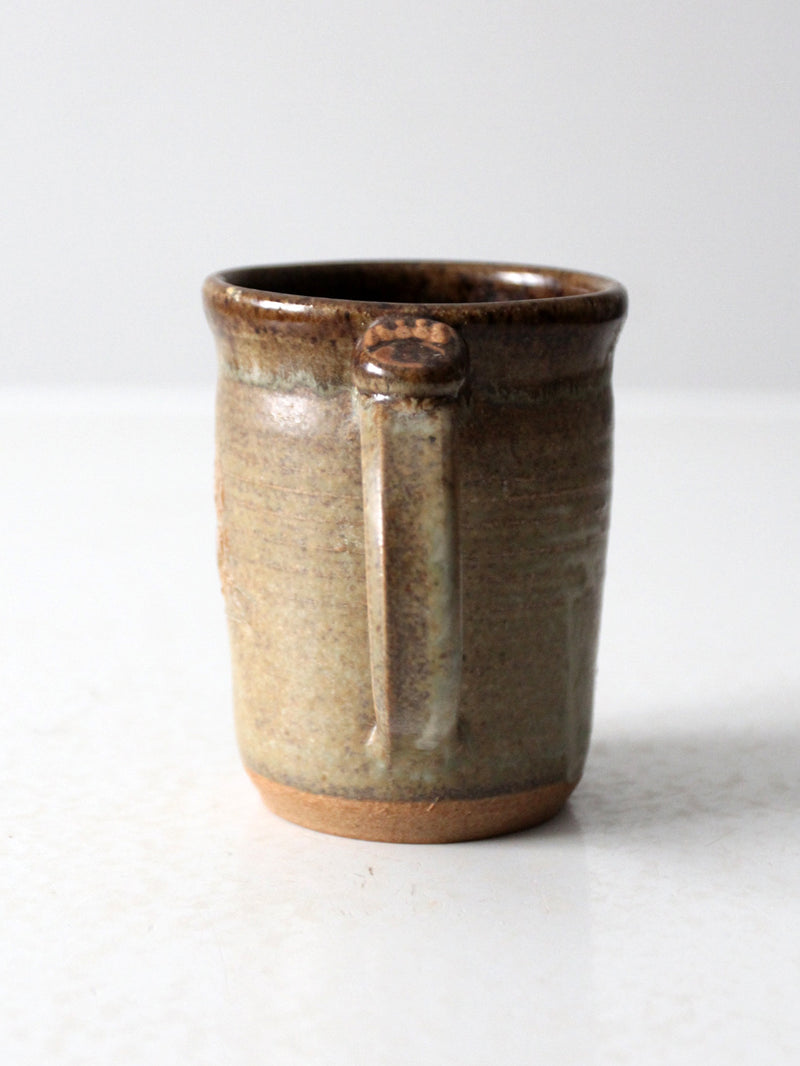 vintage studio pottery bear mug