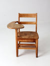 antique American school desk chair