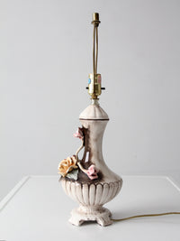 Capodimonte Italian floral porcelain lamp