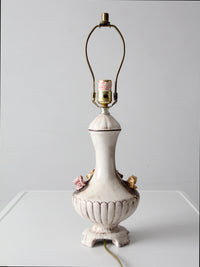 Capodimonte Italian floral porcelain lamp