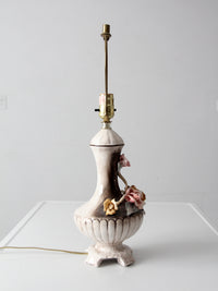 Capodimonte Italian floral porcelain lamp