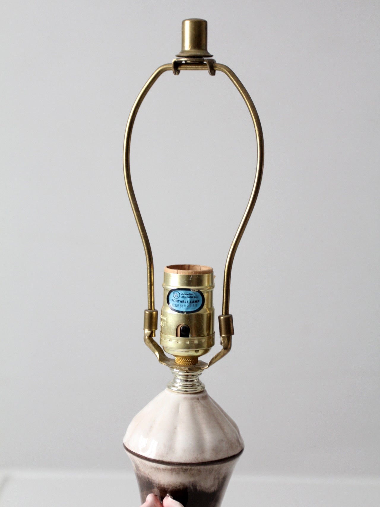 Capodimonte Italian floral porcelain lamp