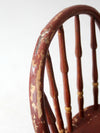 antique painted spindle back chairs a pair